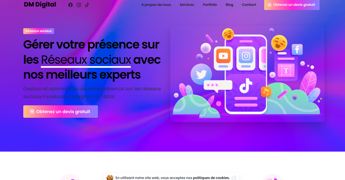 capture page agence community management